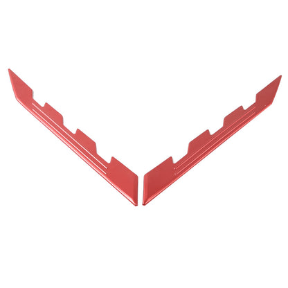 Carbon Fiber Engine Bay Panel Cover Trim in Edge Red For Corvette Coupe C8 20-26 4