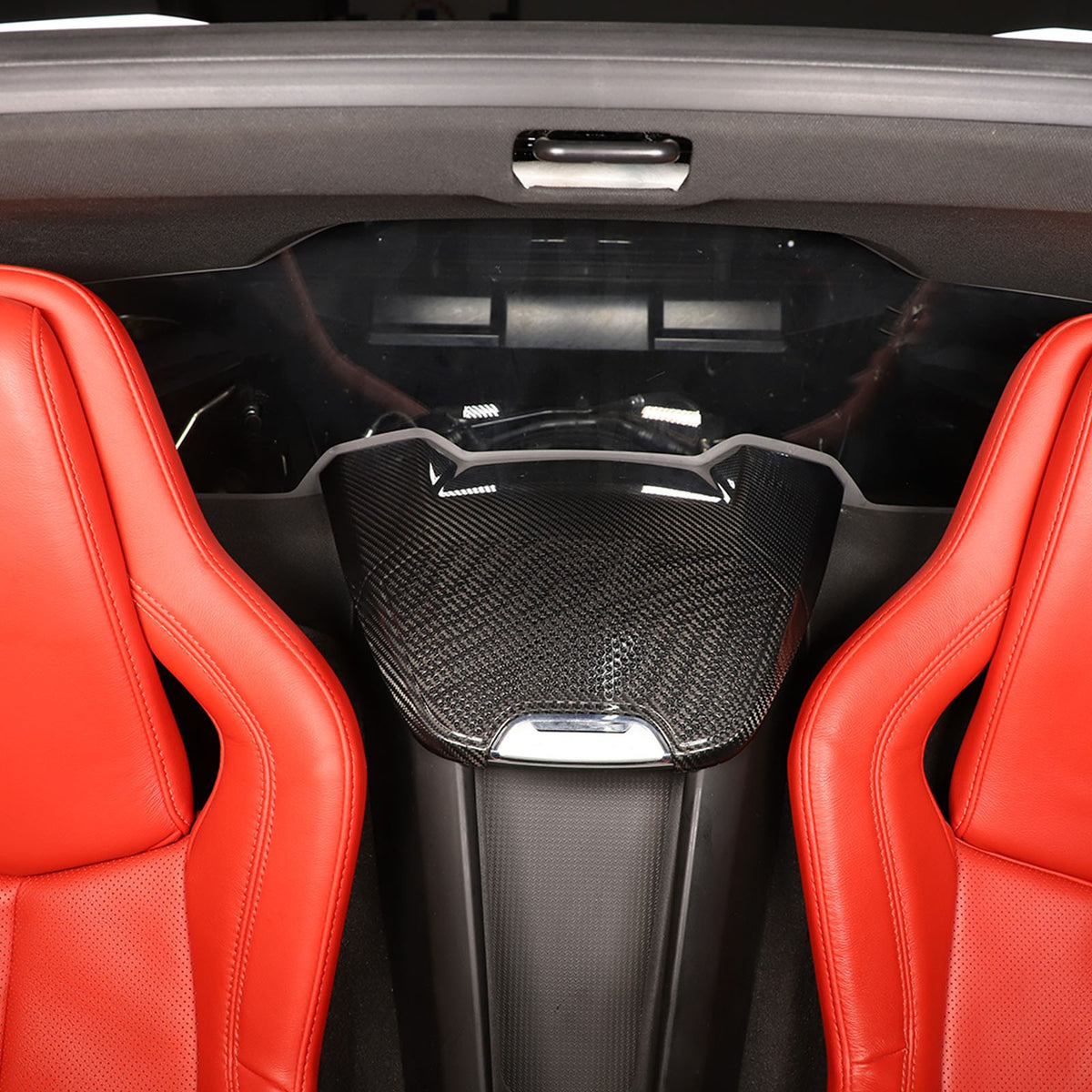 Real Carbon Fiber Rear Speaker Upper Panel Trim For Corvette C8 Coupe Z06 US 19