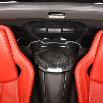 Real Carbon Fiber Rear Speaker Upper Panel Trim For Corvette C8 Coupe Z06 US 19