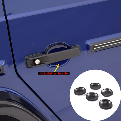 Exterior carbon fiber Door Handle Bowl Cover Trim For Benz G Class 19-20 3