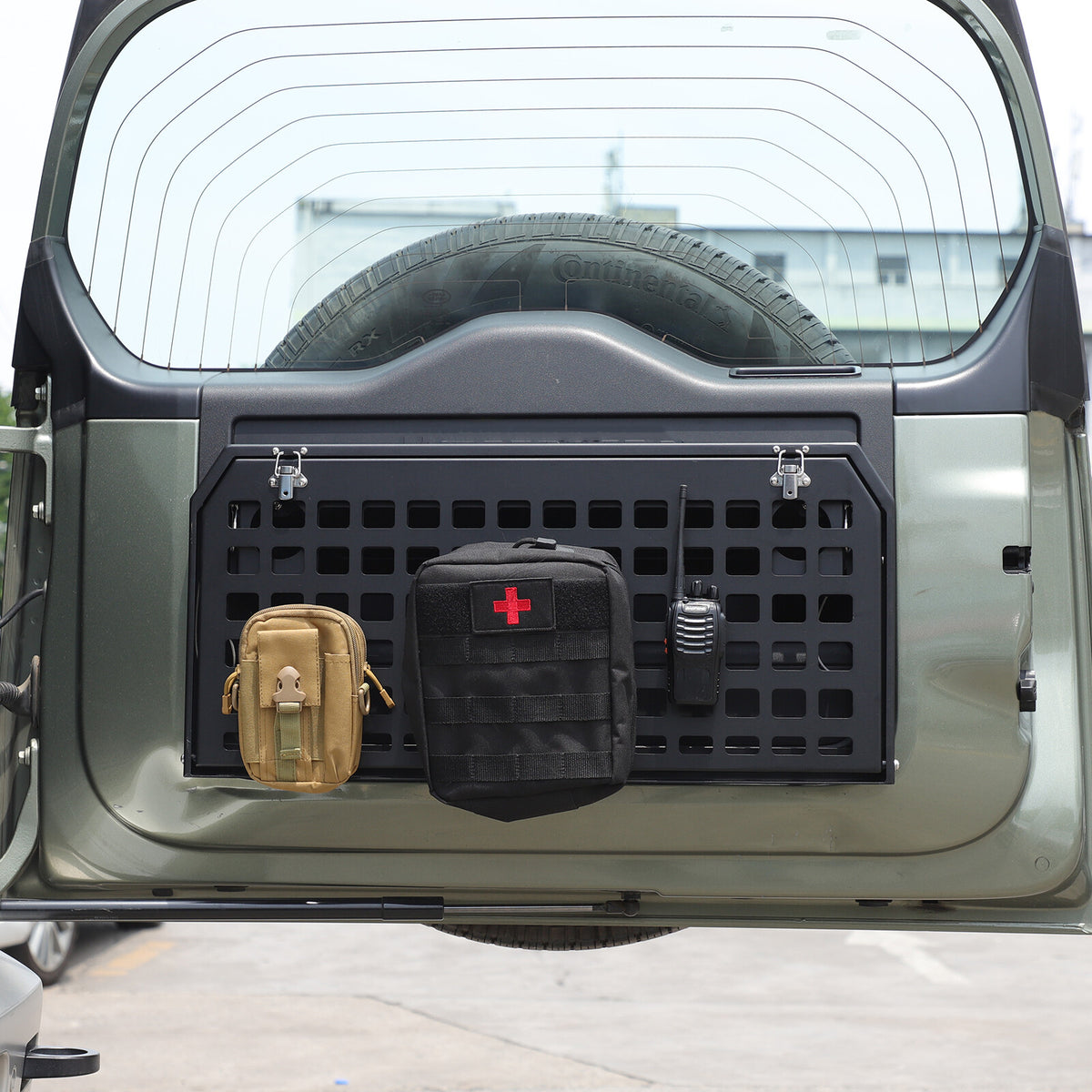 Alloy Rear Tailgate Shelf Rack Foldable Table For Land Rover Defender 2020-24 US 15