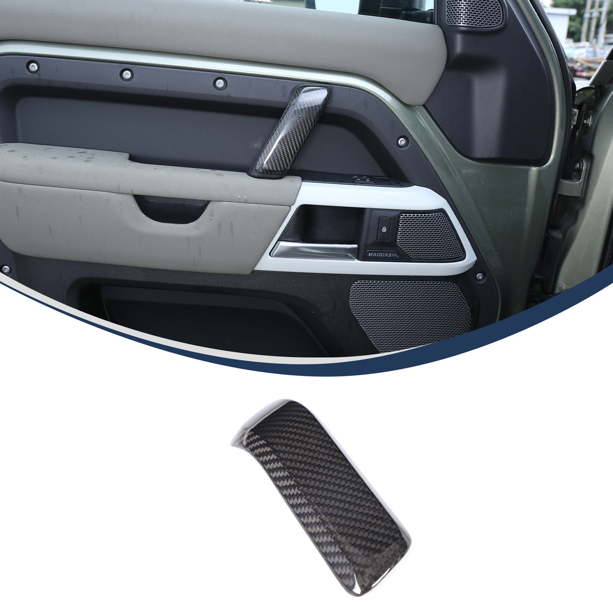Real Dry Carbon Fiber Full Interior Trim Set For LR Defender 90 110 L663 20-23 38