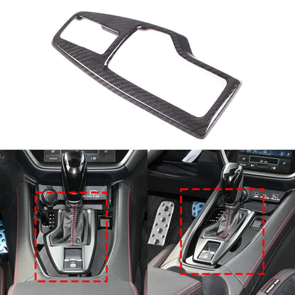 Real Carbon Fiber Gear Shift Base Trim Cover For Subaru WRX VB AT 2022+ 13