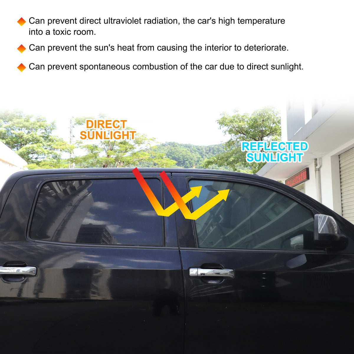 Memory Car Full Window Sunshade Cover Shades Sun Visor For Toyota Tundra 2007-21 9