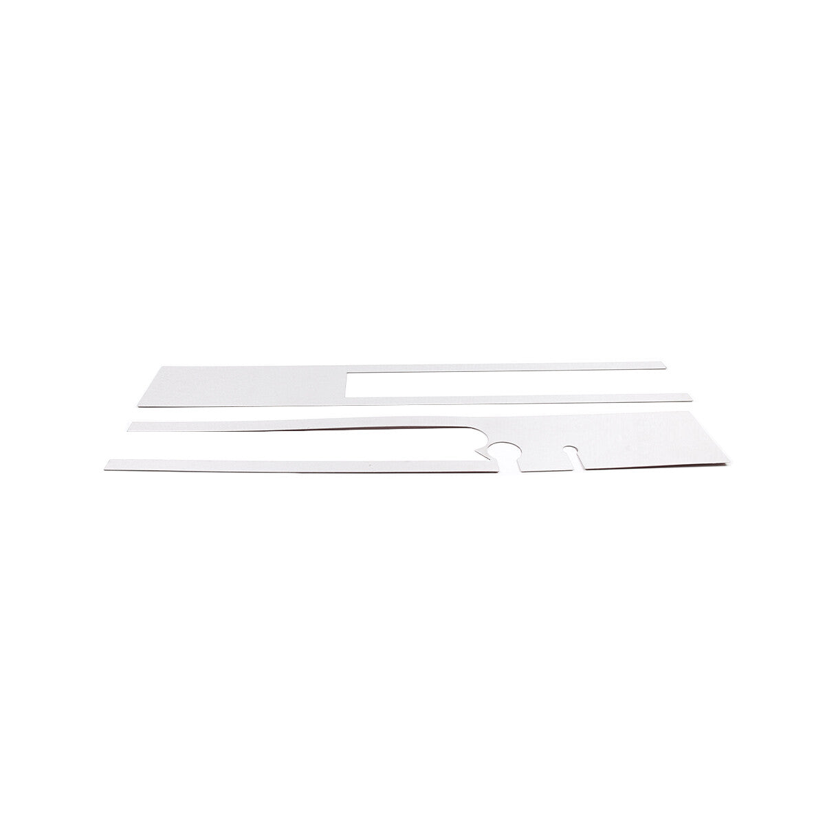 Silver Steel Rear Bumper Decorative Panel Trim Cover For Hummer H2 2003-2009 8