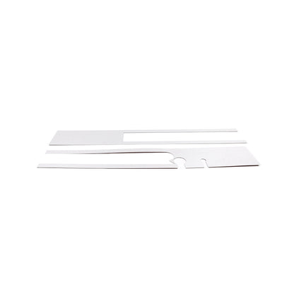 Silver Steel Rear Bumper Decorative Panel Trim Cover For Hummer H2 2003-2009 8