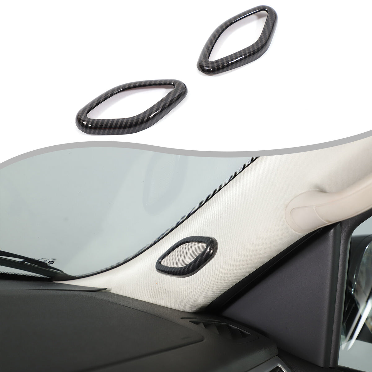 ABS Carbon Fiber Interior Decor Trim Cover For Cadillac Escalade 2007-14 31