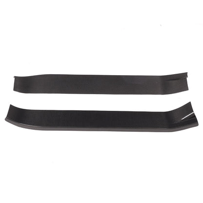 Real Carbon Fiber Full Wrapped Exterior Door Sill Plate Trim For Corvette C8 US 19