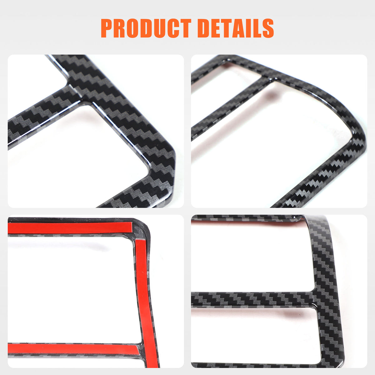 ABS Carbon Fiber Interior Full Set Panel Cover Trim Kit for Toyota Tacoma 24-26 - Styles 1-5 53