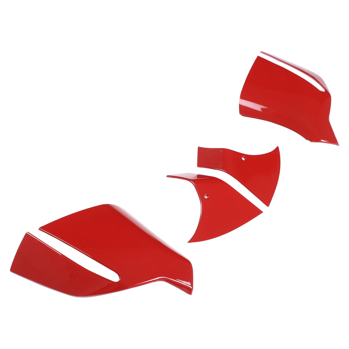 Sport Red ABS Exterior Side Mirror Bottom Cover Trim For Corvette C8 2020+ US 13
