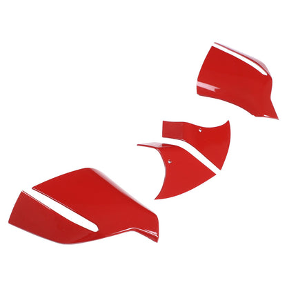 Sport Red ABS Exterior Side Mirror Bottom Cover Trim For Corvette C8 2020+ US 13