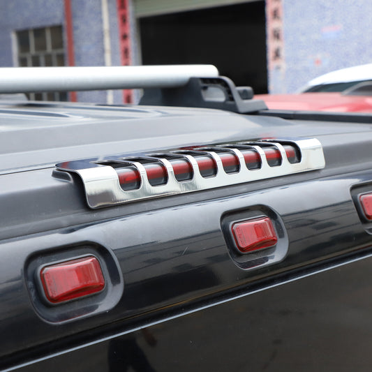 Silver Alloy 3rd High Mount Brake Light Trim Cover For Hummer H2 2003-2009 US 1