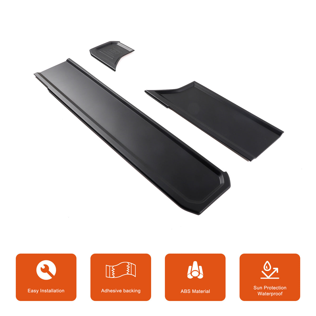Matte Real Carbon fiber Dashboard wordmark Trim Cover For LR Defender 20-23 US 6