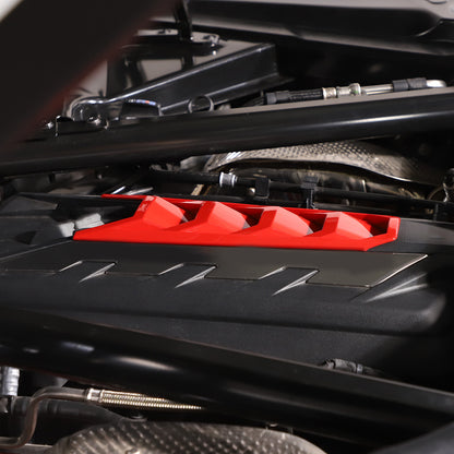 Red Full Interior Set Dash Panel Decor Cover Trim Kit For Corvette C8 2020-25 - Variants 16-20 95