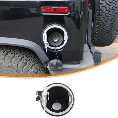 Silver Alloy Fuel Tank Cap Anti-theft Lock Cover Trim For Hummer H2 2003-2009 5