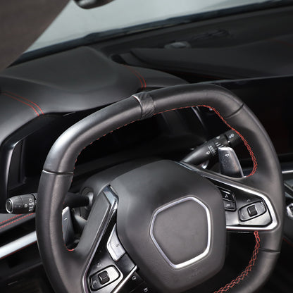 Matte Real Dry Carbon Fiber Interior Decor Trim Cover For Corvette C8 2020+ 47