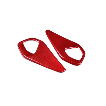 Red Real Carbon Fiber Interior Center Console Trim Set Kit For Subaru BRZ 22+ 108