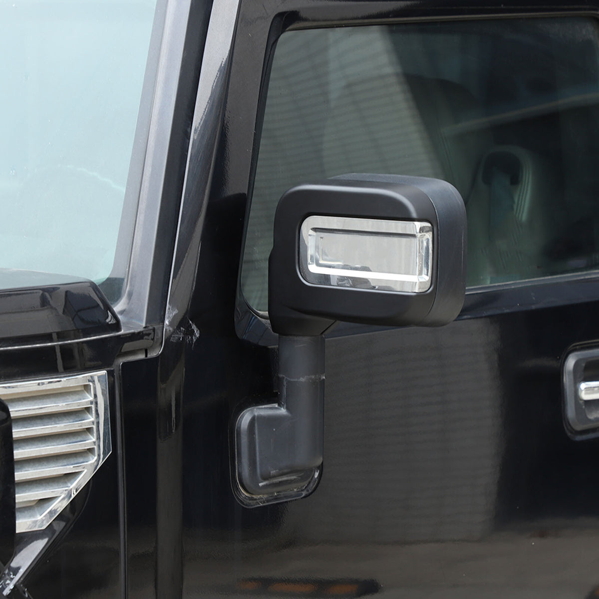 Matte Black Side Rear Exterior Door Mirror Cap Cover For Hummer H2 2003-09 US 9