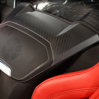 Matte Real Carbon Fiber Interior Exterior Trim Cover For Corvette C8 2020-25 83