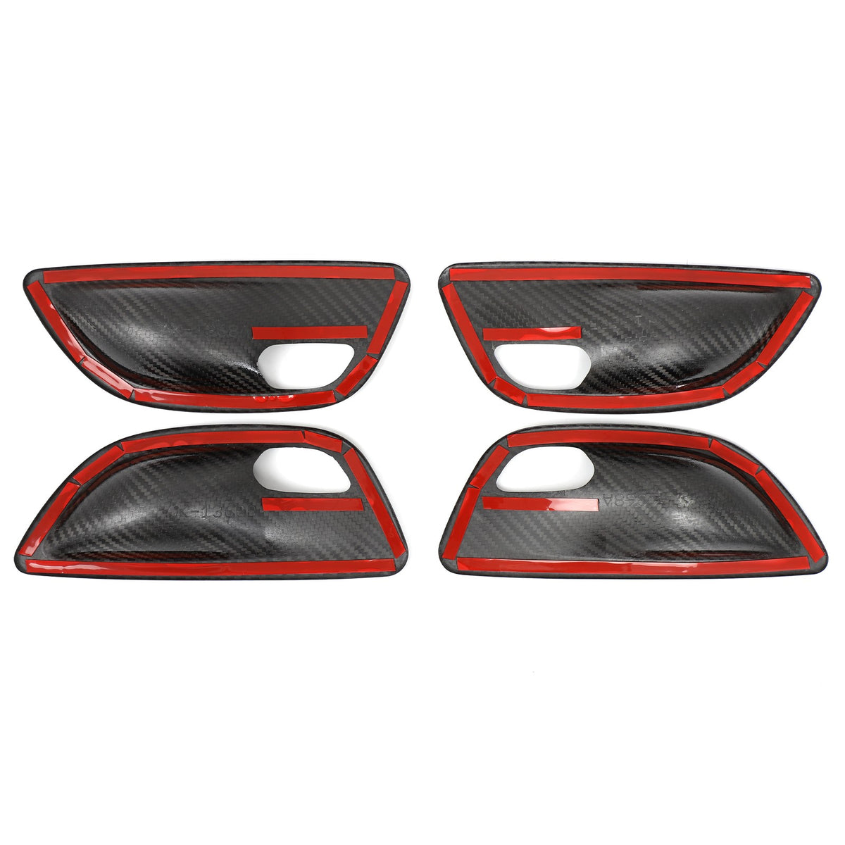 Real Carbon Fiber Inner Door Bowl Cover Trim For BMW 5 Series F10 2011-2017 9