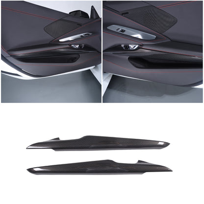 Carbon Fiber ABS Interior Decoration Cover Trim Kit For Corvette C8 2020-2025 - Styles 36-40 20