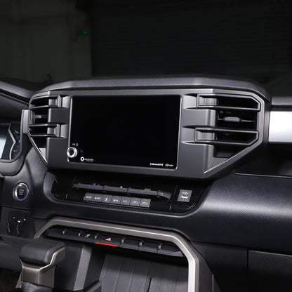 Matte Black Center & Side Air vent Frame Trim Cover For Toyota Tundra 2022-2026 3