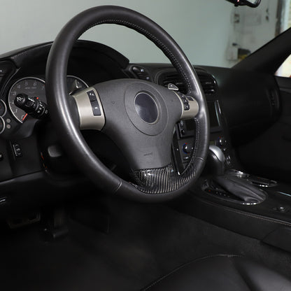 Real Carbon Fiber Steering Wheel Lower Cover Trim For Corvette C6 2005-2013 7