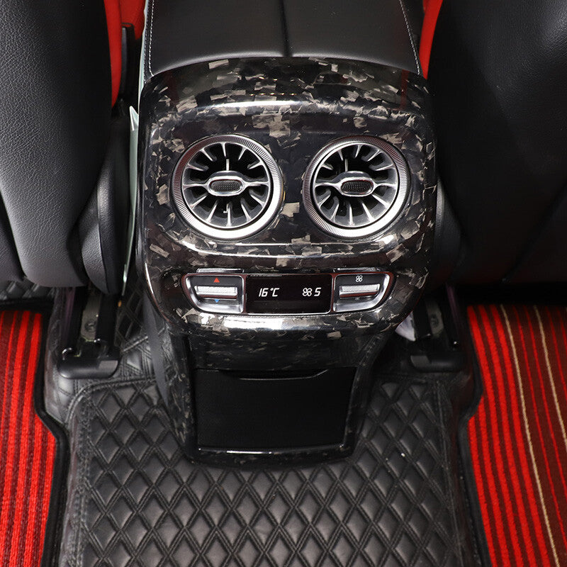 Forged Carbon Fiber Inner Rear Air outlet Vent Cover Trim For Benz G-Class 19-22 6