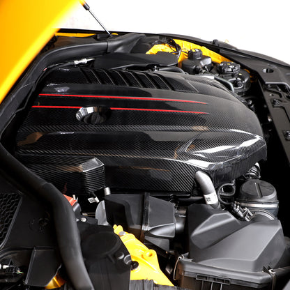 Real Carbon Fiber Replacement Front Engine Cover Shield For Toyota Supra 19-24 9