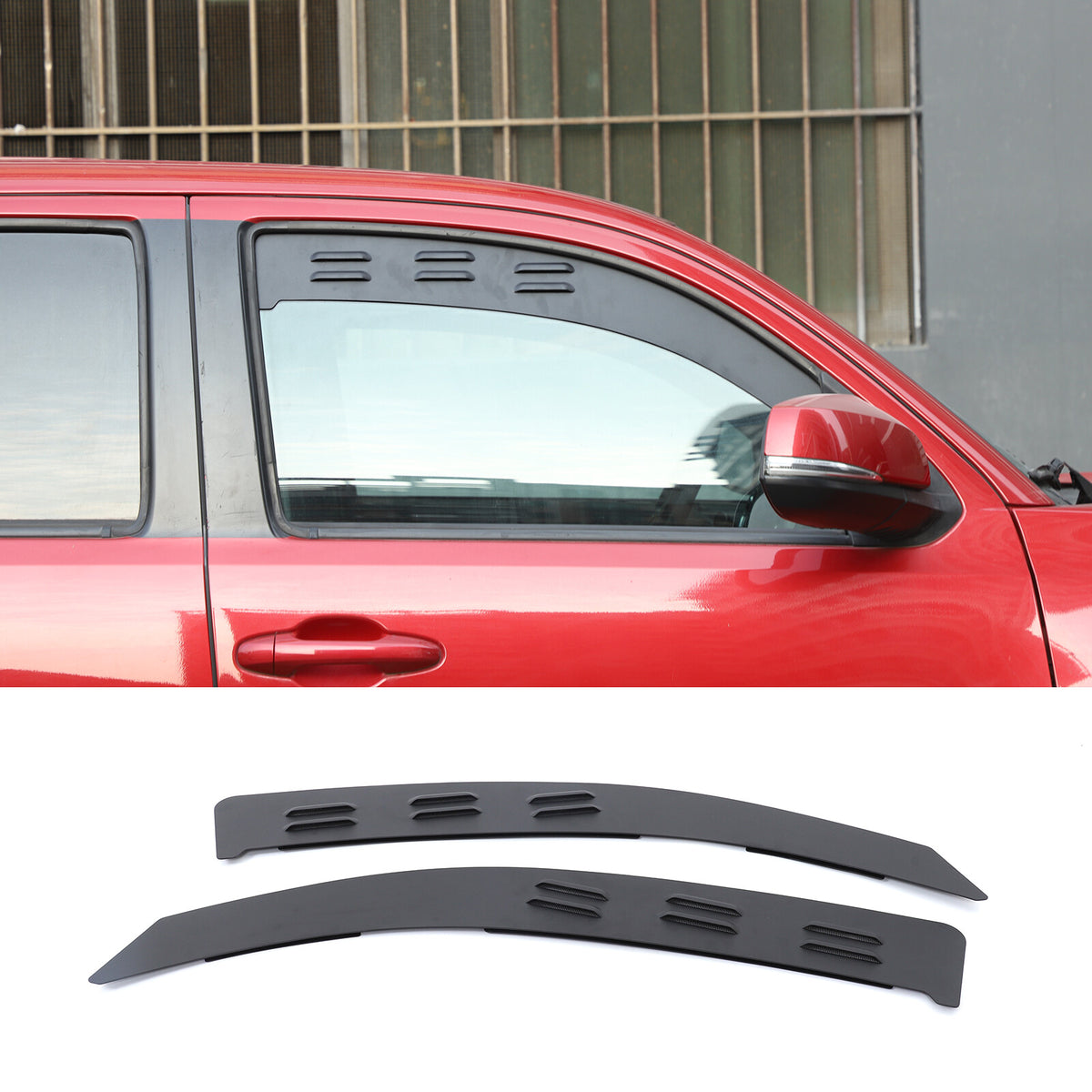 Alloy Rear Window Ventilation Louver Shutter Trim For Toyota Tacoma 16-22 US 20