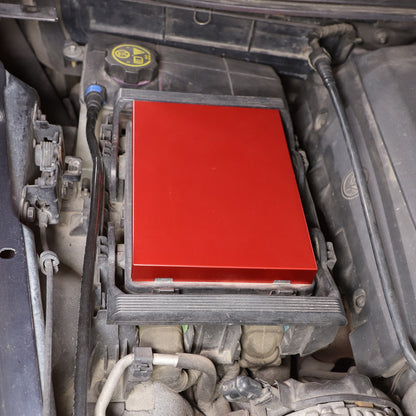 Red Aluminum Engine Coolant Fuse Box Cover For Corvette C7 2014-2019 US 12