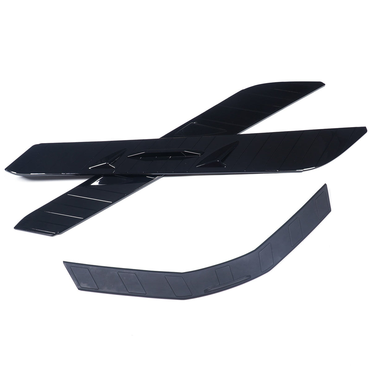 ABS Piano Black Rear Hood Wash Waterproof Trim Cover For Corvette C8 2020+ 7