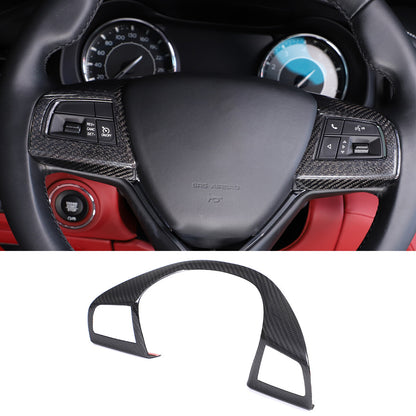 For Maserati Ghibli 2014-23 Real Carbon Fiber Interior Cover Steering Wheel Trim 7