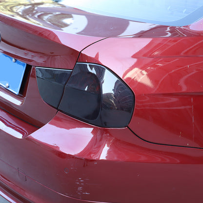 Smoked Black Rear Tail Light Guard Cover Trim Bezels For BMW 3 Series E90 09-12 12