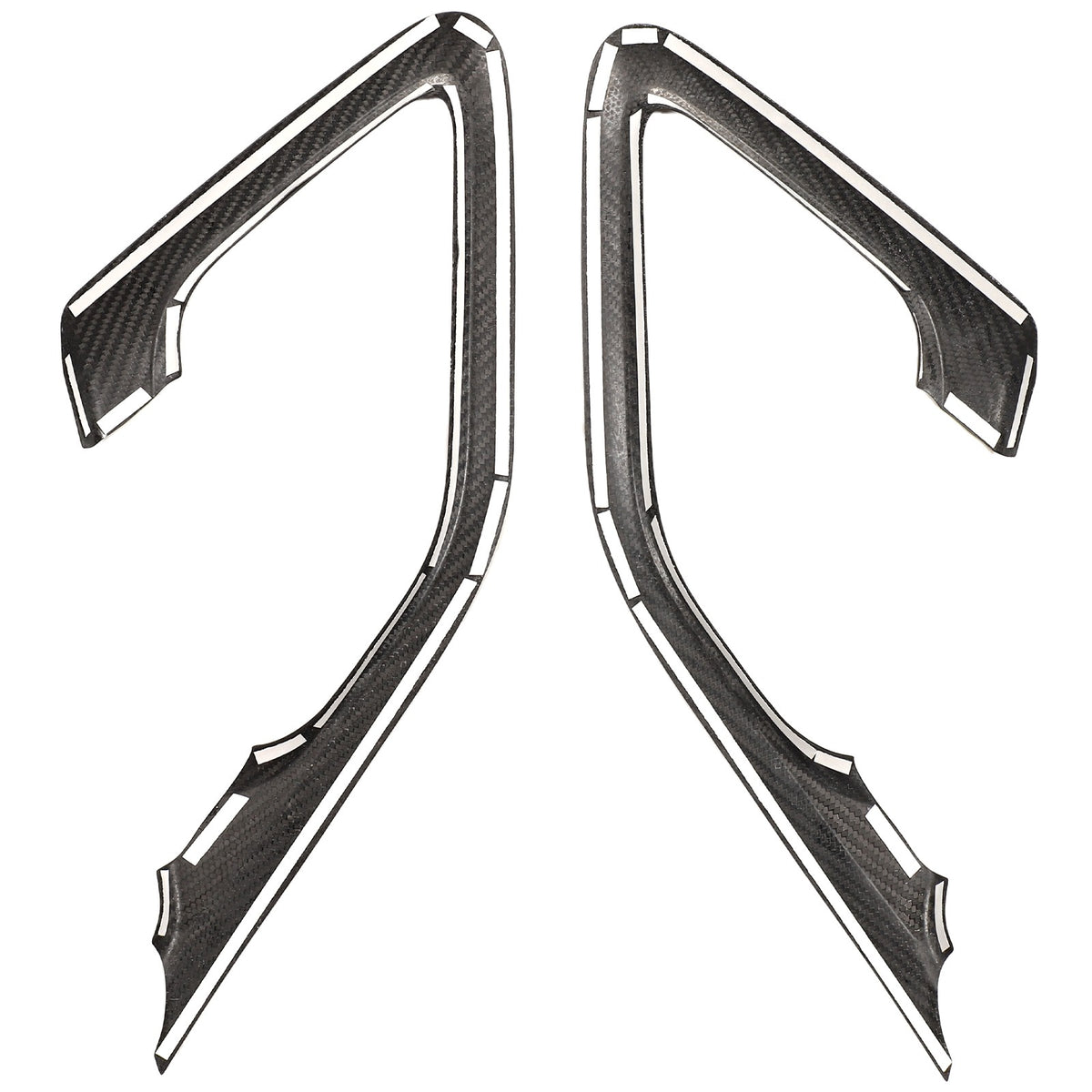 Matte Real Carbon Fiber Inner Door Handle Trim For Nissan GTR R35 2008‑2016 3