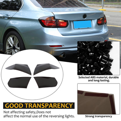 Smoked Black Rear Tail Light Cover Trim For BMW 3 Series F30 F35 /BMW M3 F80 7