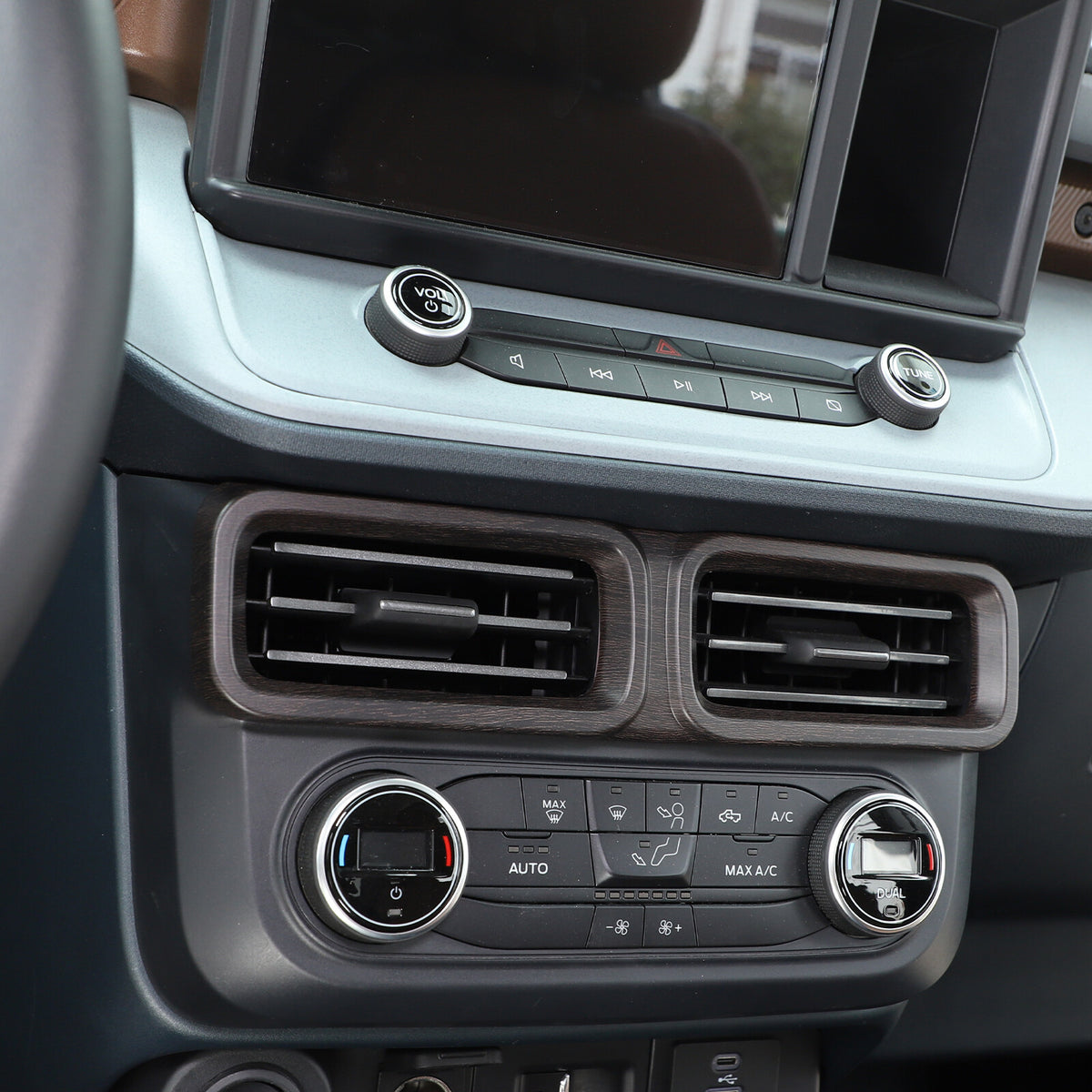 Oak Wood Grain Interior Decor Trim Cover Set Kit Fits Ford Maverick 2022-2024 30