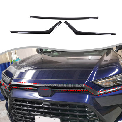 Glossy Black ABS Front Hood Trim Strip Trim For Toyota Grand Highlander 2024+ US 13