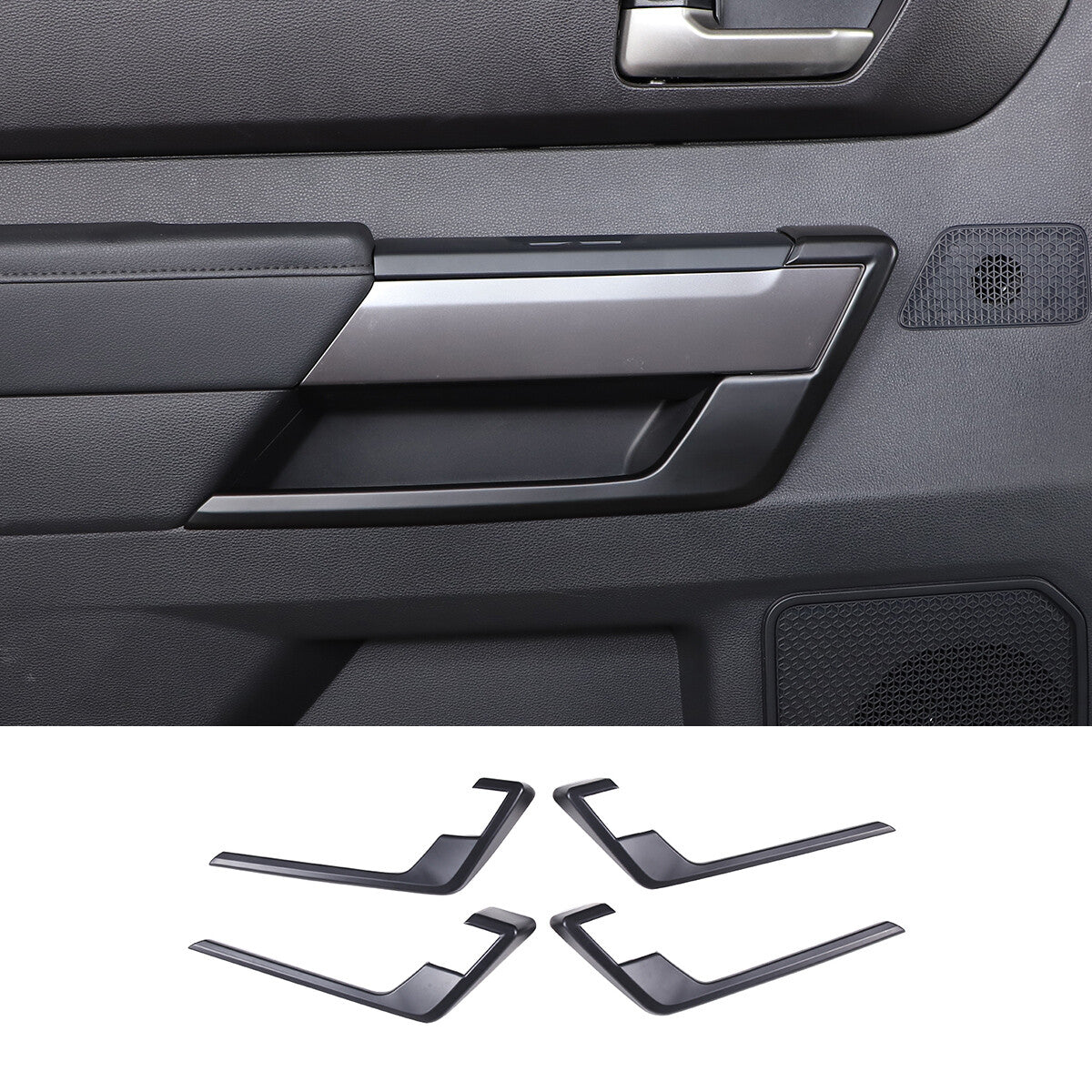 Matte Black ABS Interior Decoration Cover Trim Kit For Toyota Tundra 2022-26 US - Variants 21-25 27