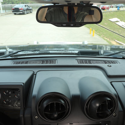 Stainless Steel Black Dashboard Air Vent Outlet Cover Trim For Hummer H2 2003-07 4