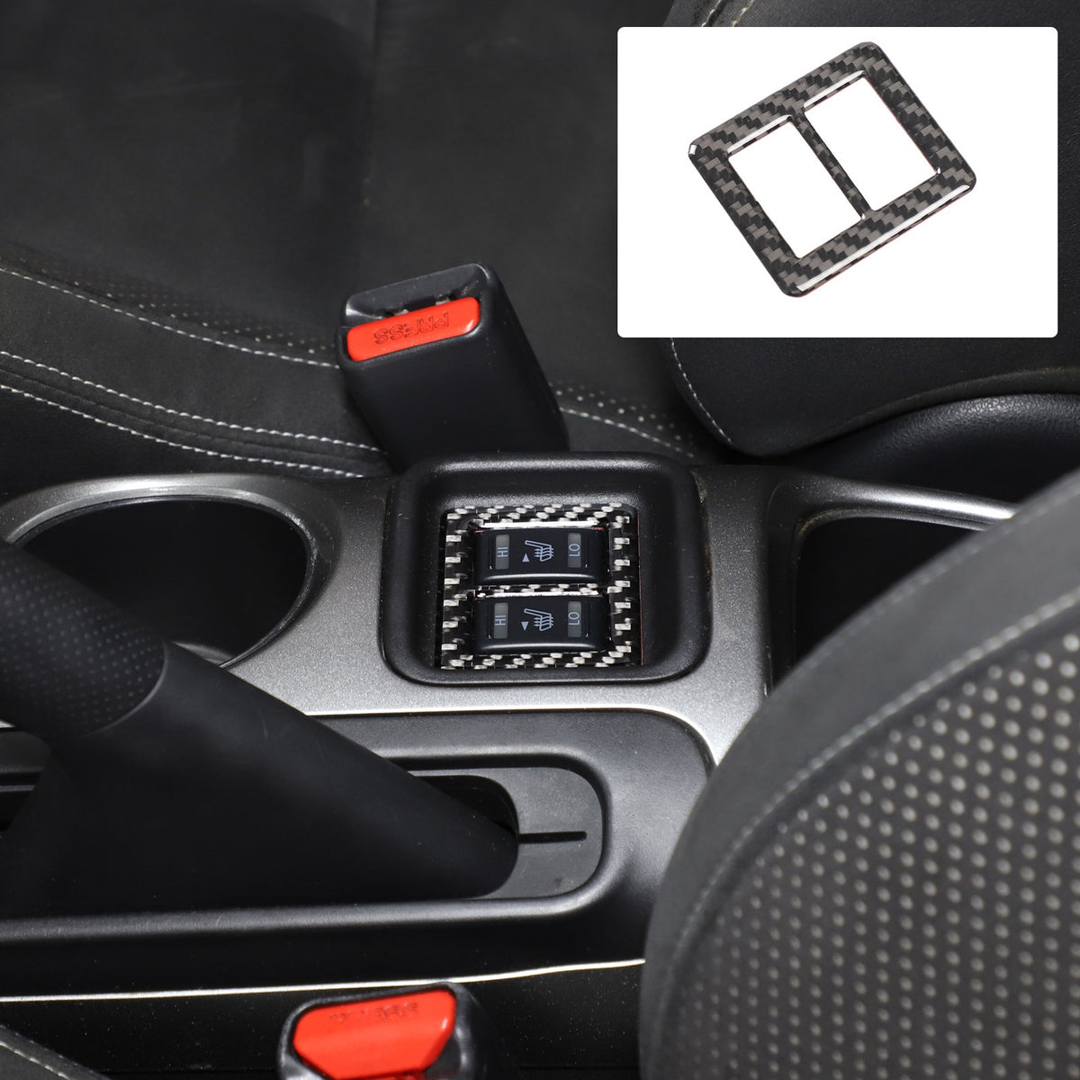 Soft Carbon Fiber Interior Center Console trim Sticker For Nissan Juke 2011-2019 134