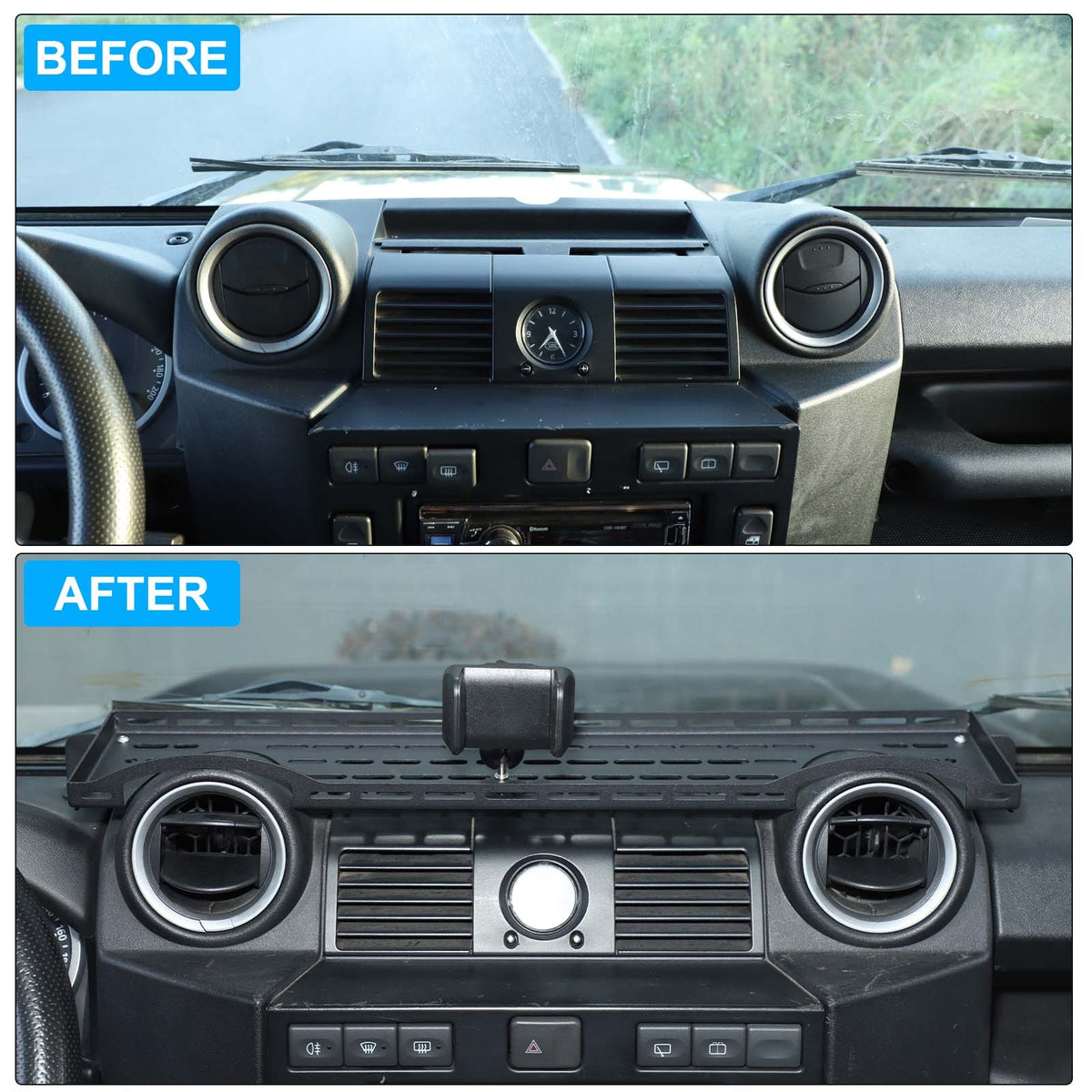 Off-Road Dashboard Phone Holder Bracket For Land Rover Defender L316 2004-2018 8