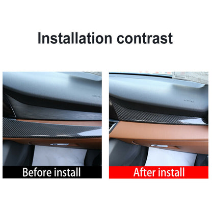 Real Carbon Fiber Dashboard Console Center Panel Trim For Alfa Romeo Giulia 2