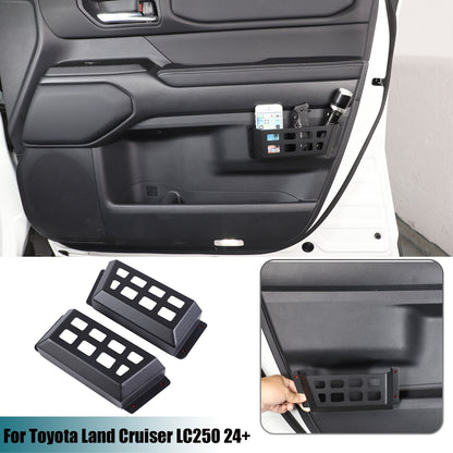 Black Car Door Storage Box Molle Panel Basket For Toyota Land Cruiser LC250 24+ 1