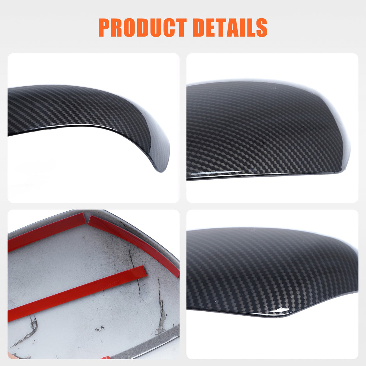Carbon Fiber ABS Full Wrap Exterior Side Mirror Cover For Nissan Juke2010-2014 9