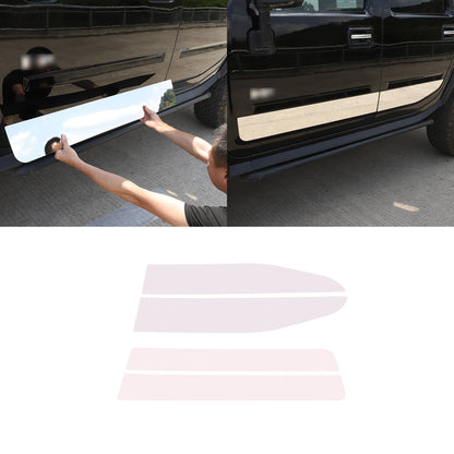 Stick-on Stainless Steel Side Accent Trim 4 Pc Fits Hummer H2 03-09 6