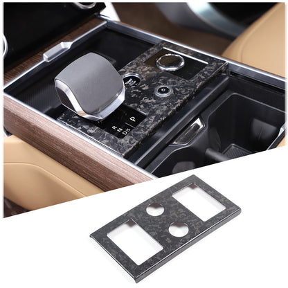 Forged Real Carbon Fiber Center Gear Shift Panel Trim For Range Rover Vogue 23+ 6