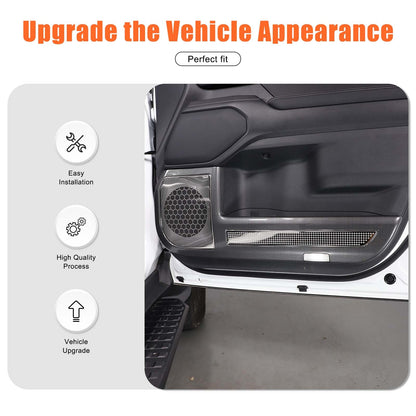 ABS Carbon Fiber Door Anti‑Kick Panel Trim For Toyota Land Cruiser LC250 24+ US 12