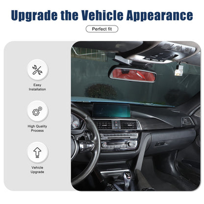 Real Carbon Fiber Central Console Dashboard Trim For BMW M3 M4 F80 F82 2014-2019 17