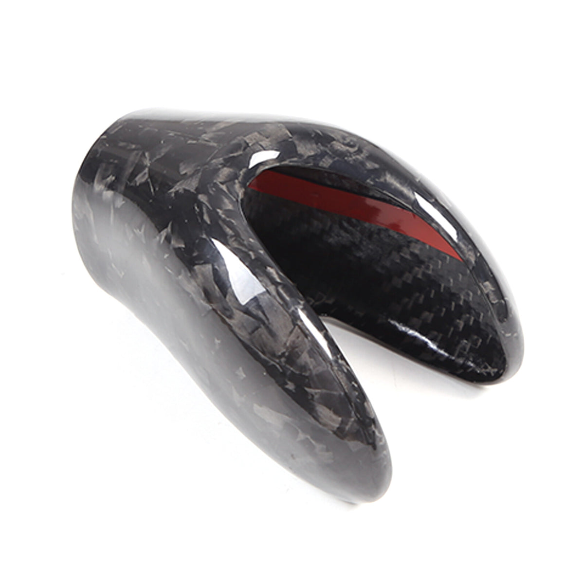 2pcs Forged Real Carbon Fiber Gear Shift Knob Trim Cover Set For Corvette C6 14